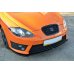 Накладка сплиттер на передний бампер вариант 2 на Seat Leon II 1P1 Cupra / FR